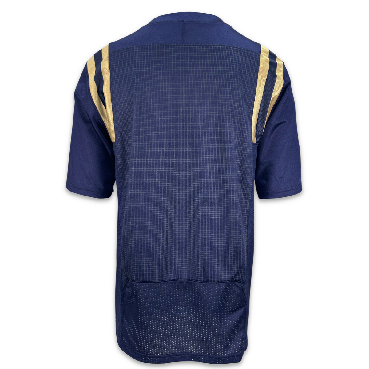 Navy Under Armour Custom Sideline Replica Football Jersey (White)