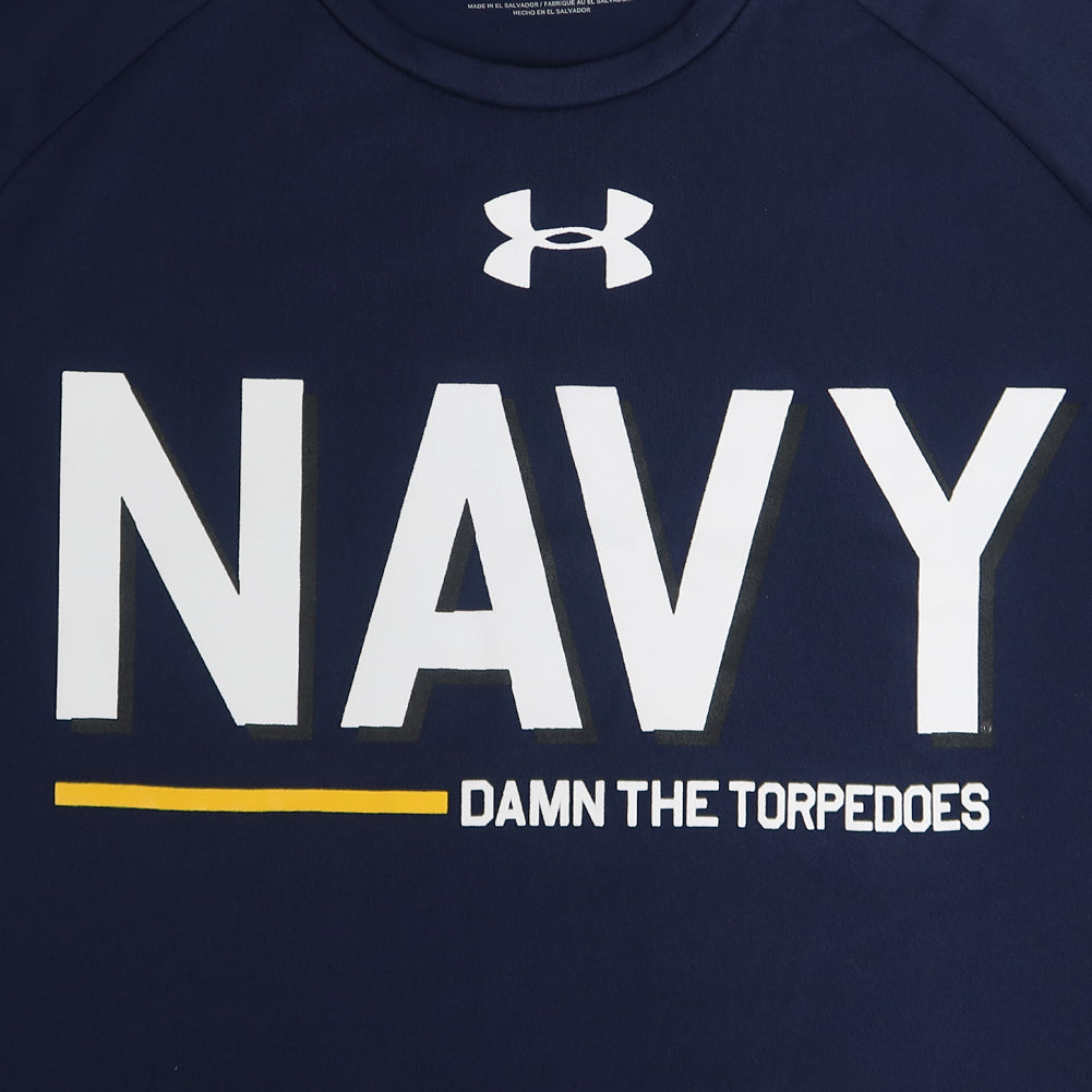 Under Armour V-neck Navy orders Don't give up the Ship Jersey Adult 2XL