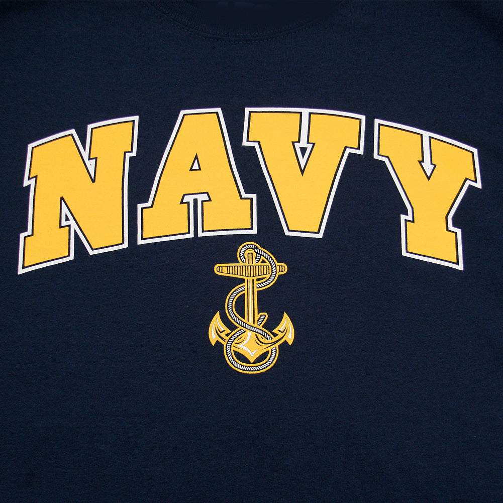 Officially Licensed U.S. Navy Eagle and Anchor Logo T-Shirt with