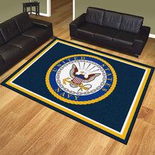 Load image into Gallery viewer, U.S. Navy 8&#39; X 10&#39; Plush Rug (Seal)