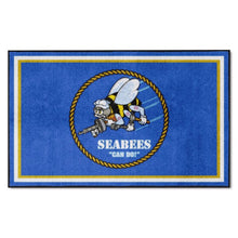 Load image into Gallery viewer, U.S. Navy - SEABEES 4&#39; x 6&#39; Plush Rug*