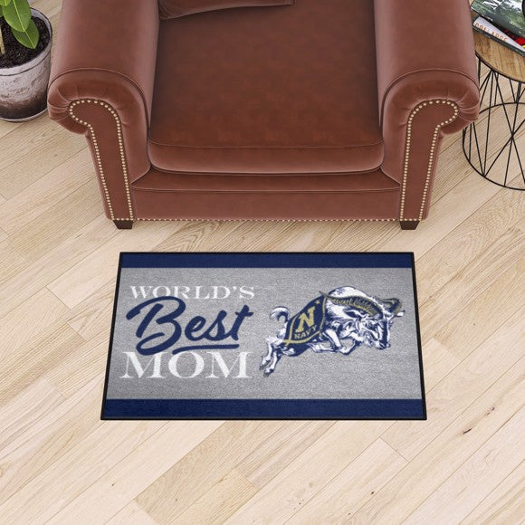 Navy Midshipmen Starter Mat - World's Best Mom*