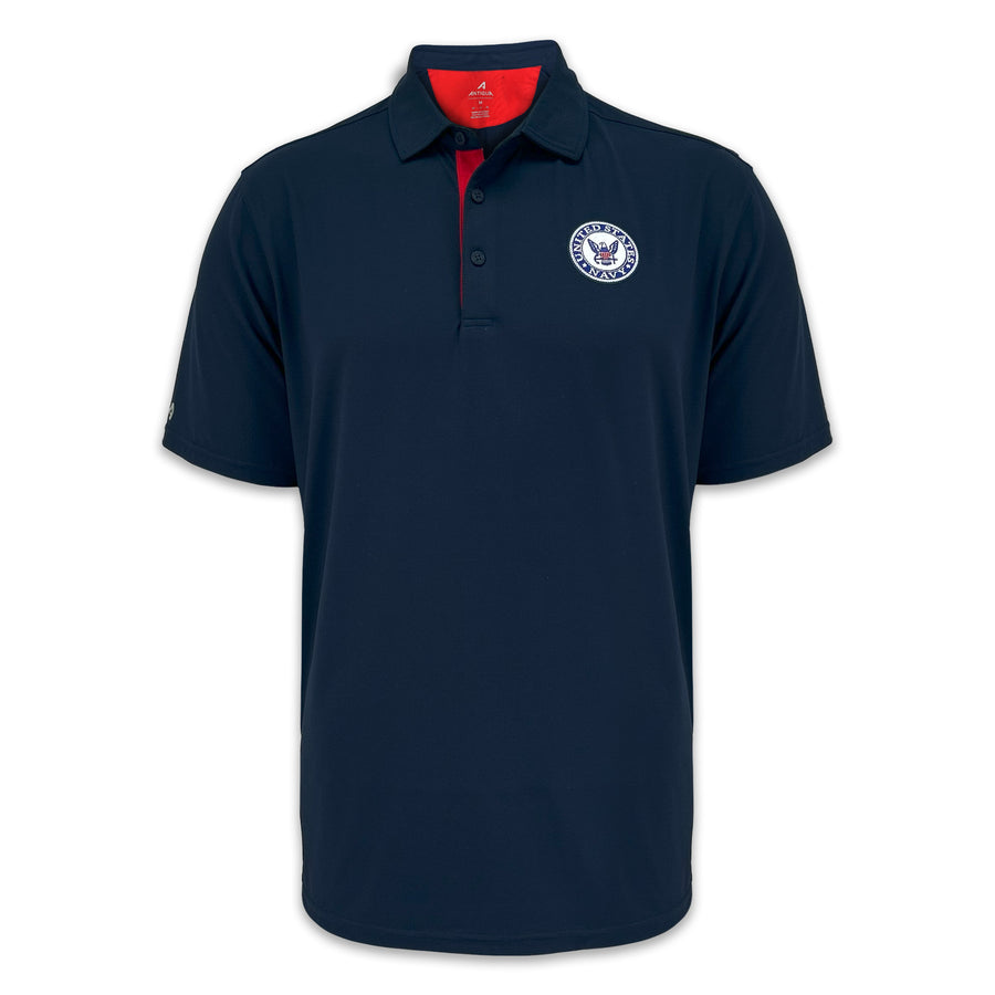 Navy Era Color Placket Polo (Navy/Red)