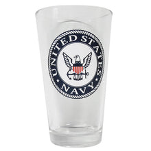 Load image into Gallery viewer, Navy Pint Glass