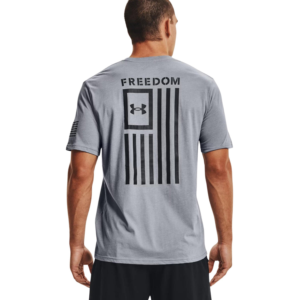 Under Armour New Freedom Flag T-Shirt (Grey/Black)