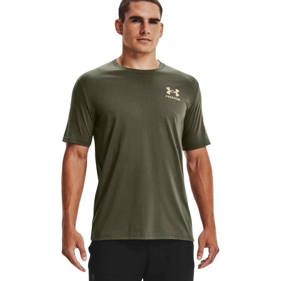 Under Armour Freedom Flag T-Shirt (OD Green/Sand)