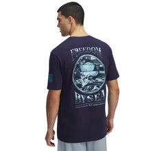 Load image into Gallery viewer, Navy Under Armour Freedom By Sea Skull T-Shirt (Navy)