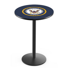 Load image into Gallery viewer, Navy Eagle Pub Table with Round Base*