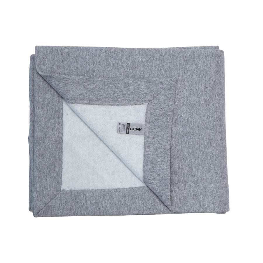 Navy Anchor DryBlend Fleece Stadium Blanket (Grey)