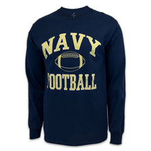 Load image into Gallery viewer, USNA Football Long Sleeve T-Shirt (Navy)