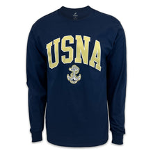 Load image into Gallery viewer, Naval Academy Long Sleeve T-Shirt (Navy)