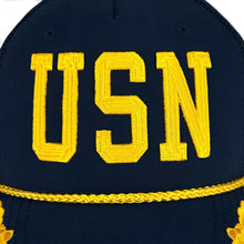 Load image into Gallery viewer, USN Admiral Roadie Trucker Hat (Navy)