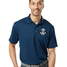 Load image into Gallery viewer, Navy Anchor Performance Polo