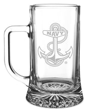 Load image into Gallery viewer, Navy Anchor 17.5oz Maxim Mug Glass*