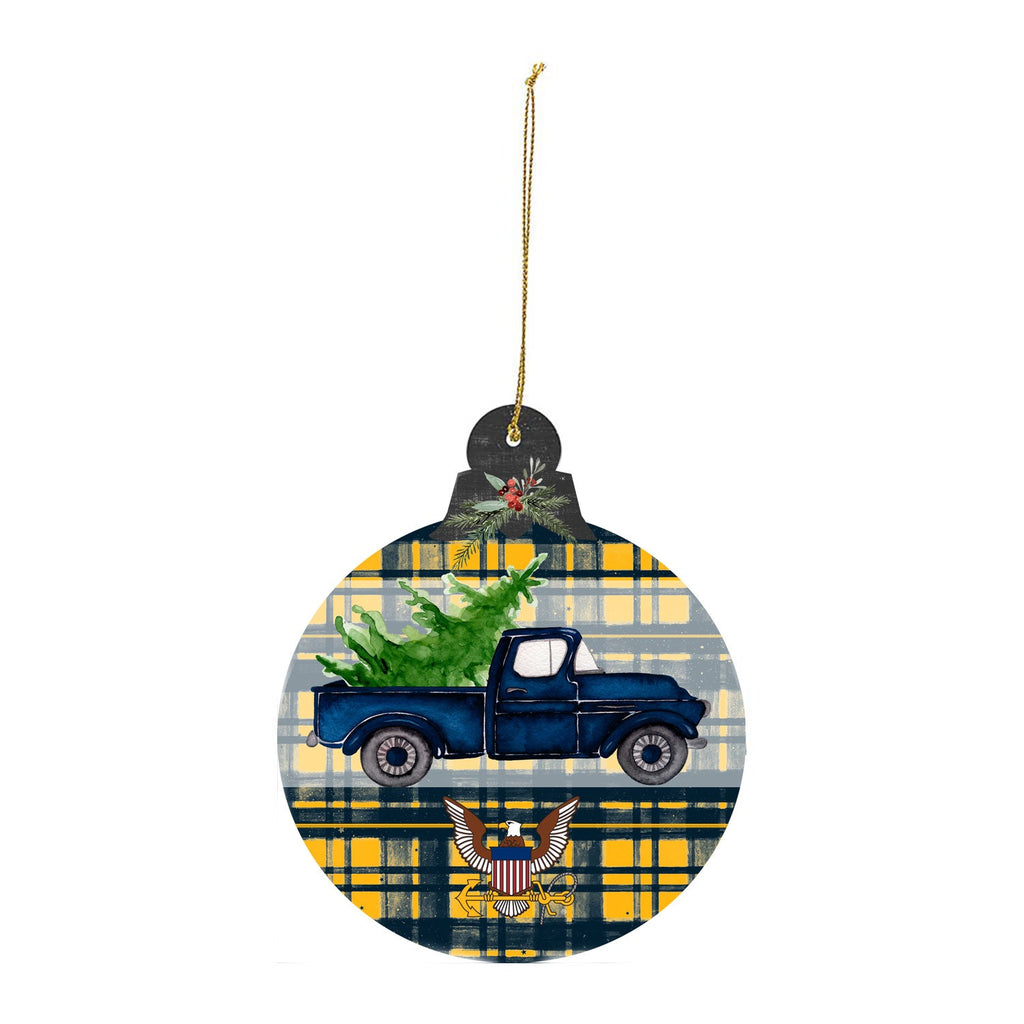 Navy Christmas Ornament - Truck*