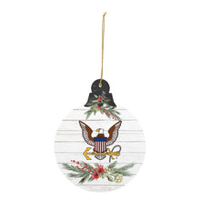 Load image into Gallery viewer, Navy Christmas Ornament - Eagle*