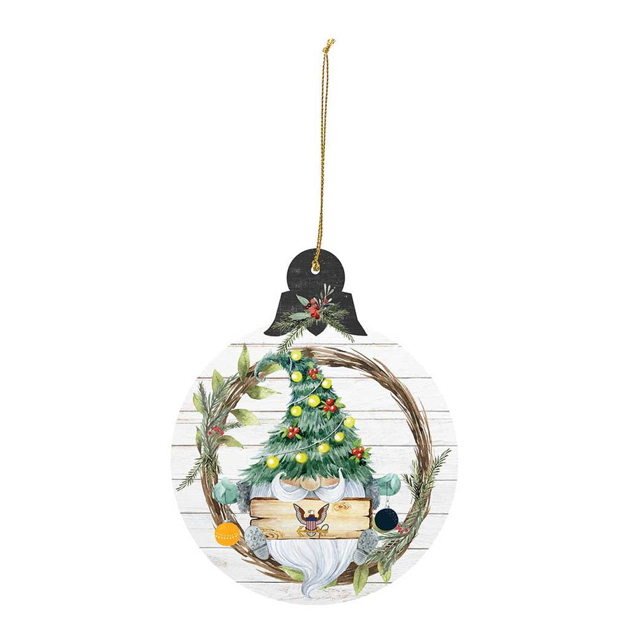 Navy Christmas Ornament - Gnome*