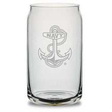 Load image into Gallery viewer, Navy Anchor 16oz Beer Can Glass*