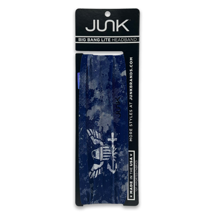 Navy Grunge Headband (Camo)