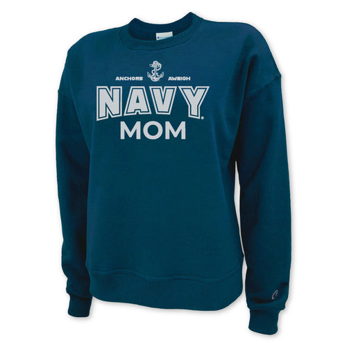 Navy Champion Mom Ladies Crewneck (Blue)