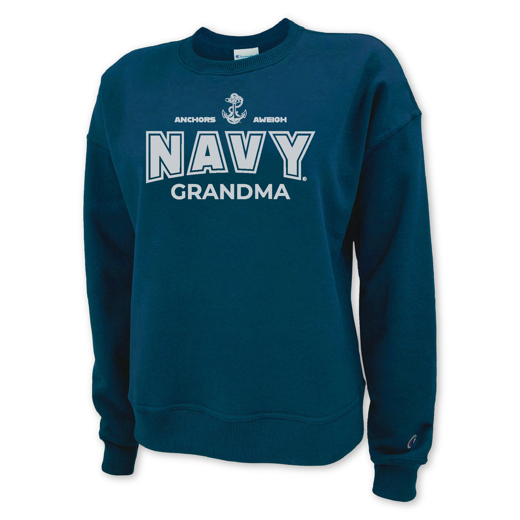 Navy Champion Grandma Ladies Crewneck (Blue)