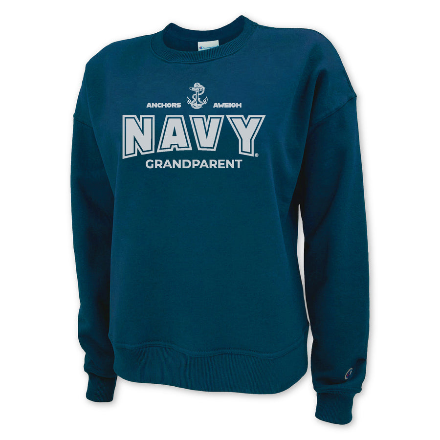 Navy Grandparent Ladies Crewneck (Blue)