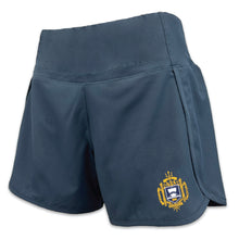 Load image into Gallery viewer, USNA Crest Ladies Stretch Woven Lined Short (Castlerock)