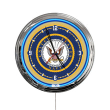 Load image into Gallery viewer, United States Navy 16in LED Wall Clock*