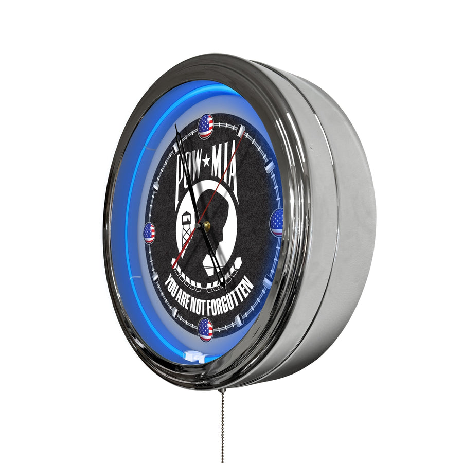 POW/MIA 16in LED Wall Clock*