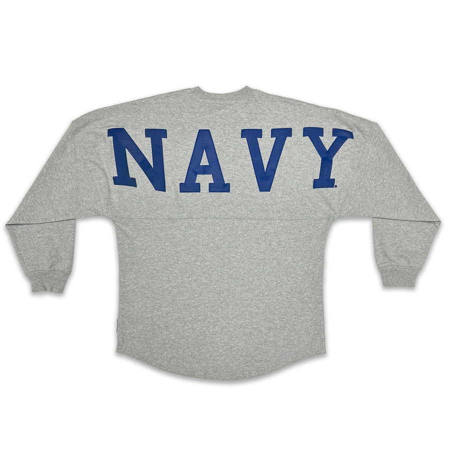 Navy Anchor Original Crew Neck Spirit Jersey (Heather Grey)