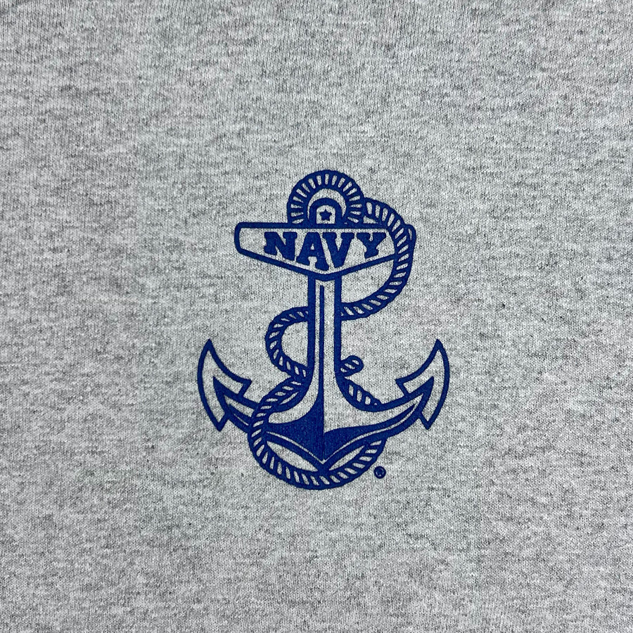 Navy Anchor Original Crew Neck Spirit Jersey (Heather Grey)