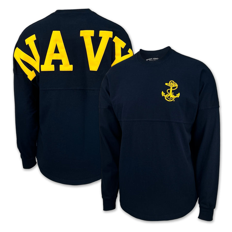 Navy Anchor Original Crew Neck Spirit Jersey (Navy)