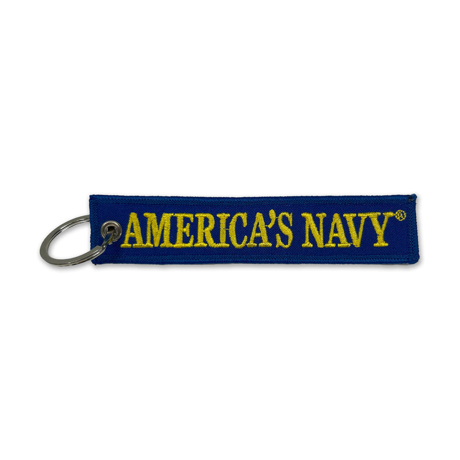 U.S. Navy America's Navy Double Sided Embroidered Key Chain