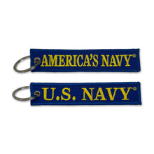 Load image into Gallery viewer, U.S. Navy America&#39;s Navy Double Sided Embroidered Key Chain