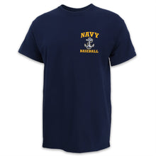 Load image into Gallery viewer, Navy Anchor Baseball T-Shirt