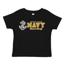 Load image into Gallery viewer, Navy Toddler Full Chest T-Shirt