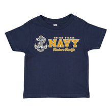 Load image into Gallery viewer, Navy Toddler Full Chest T-Shirt