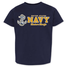 Load image into Gallery viewer, Navy Toddler Full Chest T-Shirt