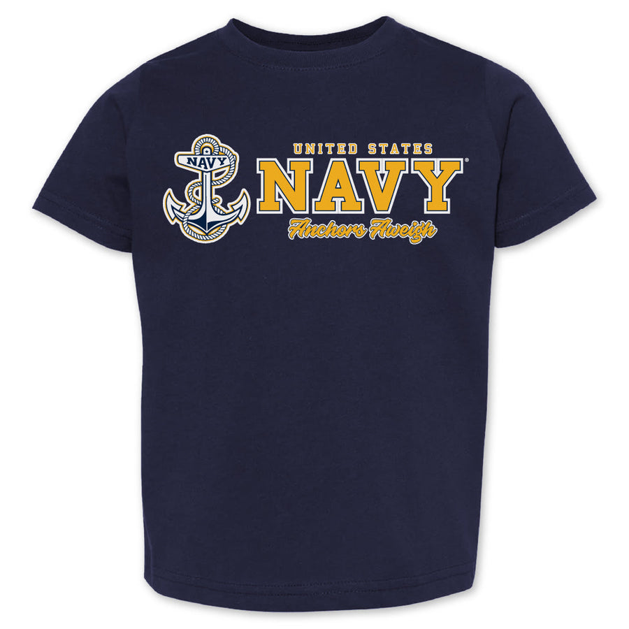 Navy Toddler Full Chest T-Shirt