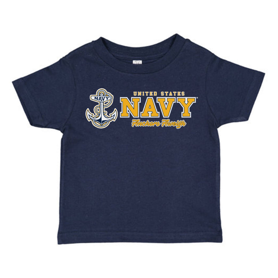 Navy Toddler Full Chest T-Shirt