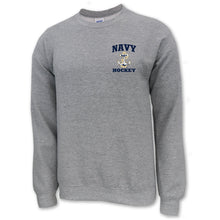 Load image into Gallery viewer, Navy Anchor Hockey Crewneck