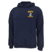 Load image into Gallery viewer, Navy Anchor Hockey Hood