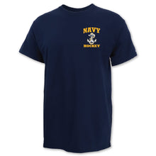 Load image into Gallery viewer, Navy Anchor Hockey T-Shirt