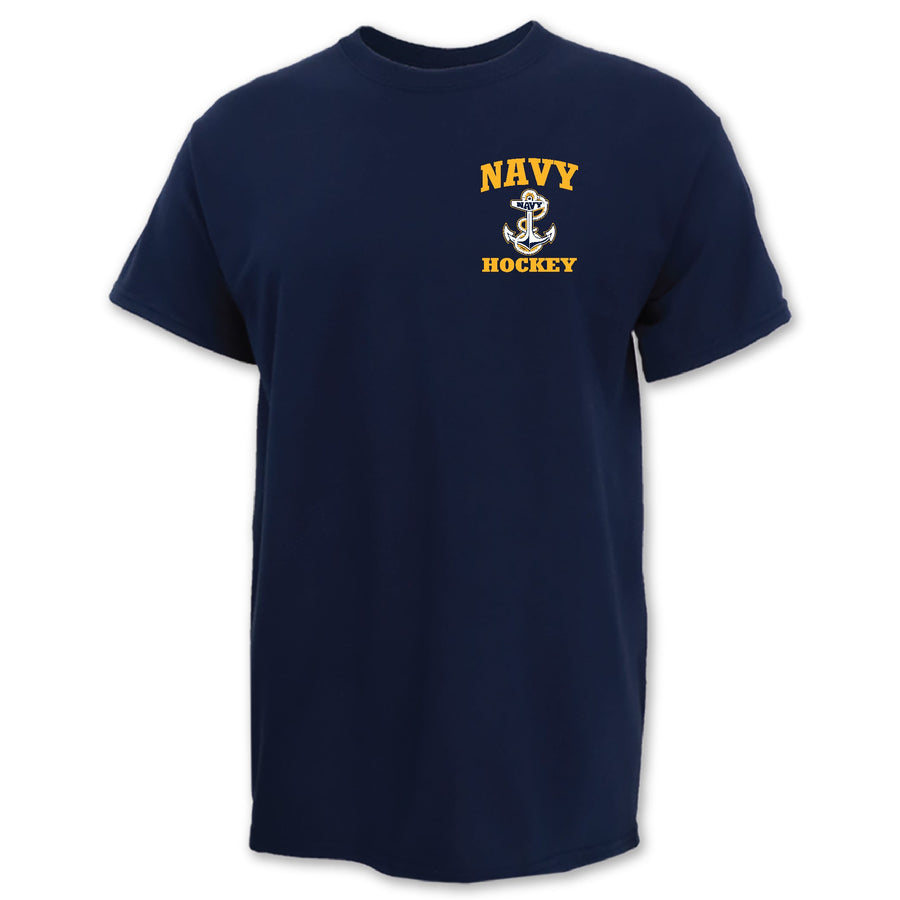 Navy Anchor Hockey T-Shirt