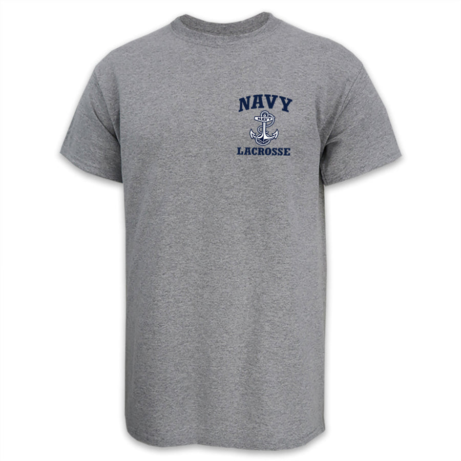 Navy Anchor Lacrosse T-Shirt