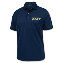 Load image into Gallery viewer, Navy Block Performance Polo