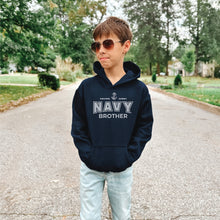 Load image into Gallery viewer, Navy Brother Youth Hood (Navy)