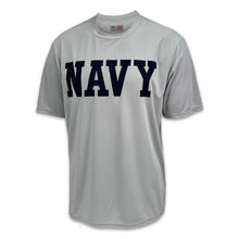 Load image into Gallery viewer, Navy Core Performance T-Shirt (Silver)