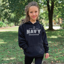 Load image into Gallery viewer, Navy Daughter Youth Hood (Navy)