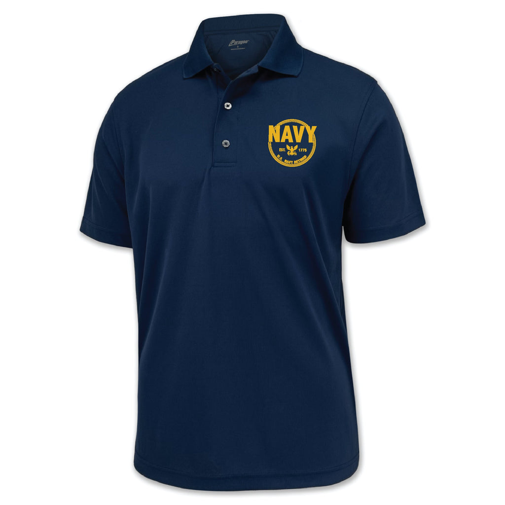 Navy Retired Performance Polo